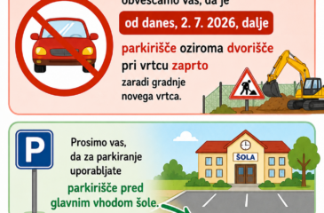obvestilo gradnja vrtca